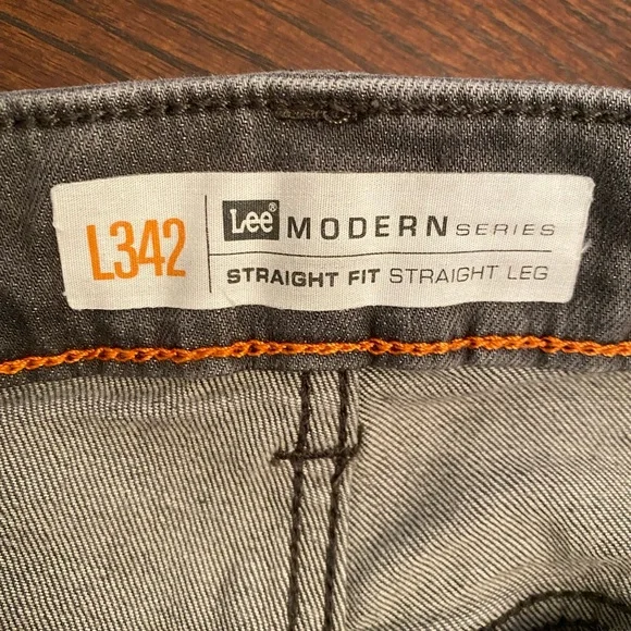 Lee gray straight leg jeans men’s size 30x30 - Picture 3 of 4